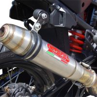 GPR pot echappement compatible avec  Ktm Lc 8 Adventure 1090 2017-2020, Deeptone Inox, Échappement légal, homologué,silencieux avec db killer amovible et tuyau de liaison spécifique 