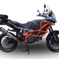 GPR pot echappement compatible avec  Ktm LC 8 Super Adventure 1290 - S - R - T 2017-2020, GP Evo4 Titanium, Échappement légal, homologué,silencieux avec db killer amovible et tuyau de liaison spécifique 