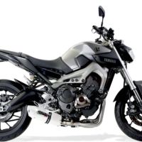 GPR pot echappement compatible avec  Yamaha Mt-09 Tracer 900 2015-2016, Albus Ceramic, Homologué et légal, système d'échappement complet avec catalyseur et db killer amovible 