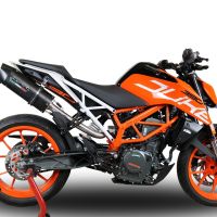 GPR pot echappement compatible avec  Ktm Rc 390 2017-2020, Furore Evo4 Nero, Échappement légal, homologué,silencieux avec catalyseur, db killer amovible et tuyau de liaison spécifique 