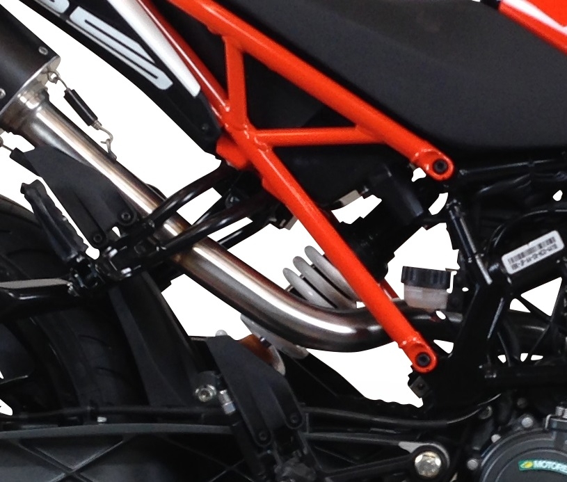 GPR pot echappement compatible avec  Ktm Duke 390 2017-2020, M3 Black Titanium, Échappement légal, homologué,silencieux avec catalyseur, db killer amovible et tuyau de liaison spécifique 