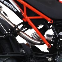 GPR pot echappement compatible avec  Ktm Duke 390 2017-2020, M3 Black Titanium, Échappement légal, homologué,silencieux avec catalyseur, db killer amovible et tuyau de liaison spécifique 