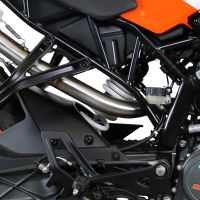 GPR pot echappement compatible avec  Ktm Rc 125 2017-2020, Furore Evo4 Nero, Échappement légal, homologué,silencieux avec catalyseur, db killer amovible et tuyau de liaison spécifique 