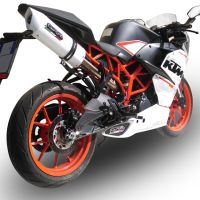 GPR pot echappement compatible avec  Ktm Rc 390 2015-2016, Albus Ceramic, Échappement légal, homologué,silencieux avec db killer amovible et tuyau de liaison spécifique 