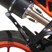 GPR pot echappement compatible avec  Ktm Rc 390 2015-2016, Furore Nero, Pot Échappement slip-on homologué, légal, avec db killer amovible, tuyau de liaison et catalyseur 