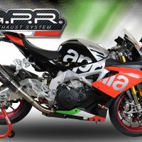 GPR pot echappement compatible avec  Aprilia Rsv4 1100 Racing Factory 2019-2020, GP Evo4 Poppy, Échappement légal, homologué,silencieux avec catalyseur, db killer amovible et tuyau de liaison spécifique 