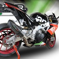 GPR pot echappement compatible avec  Aprilia Rsv4 1100 Racing Factory 2019-2020, GP Evo4 Poppy, Échappement légal, homologué,silencieux avec catalyseur, db killer amovible et tuyau de liaison spécifique 