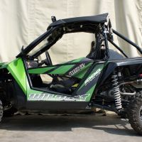 GPR pot echappement compatible avec  Artic Cat Wild Cat 1000  2012-2014, Deeptone Atv, Échappement légal, homologué,silencieux avec db killer amovible et tuyau de liaison spécifique 