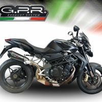 GPR pot echappement compatible avec  Mv Agusta Brutale 1090 R-RR  2010-2016, Gpe Ann. Poppy, Échappement légal, homologué,silencieux avec db killer amovible et tuyau de liaison spécifique 