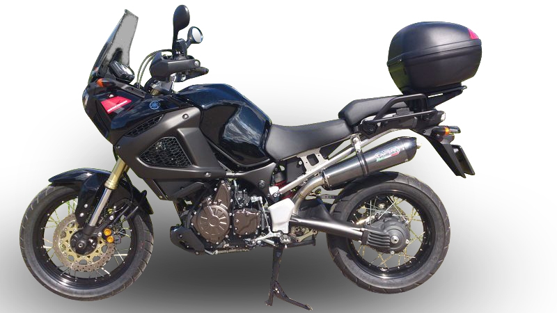 GPR pot echappement compatible avec  Yamaha Xt 1200 Z Supertenere 2010-2016, Gpe Ann. Poppy, Échappement légal, homologué,silencieux avec db killer amovible et tuyau de liaison spécifique 