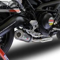 GPR pot echappement compatible avec  Yamaha Mt-09 Tracer 900 2015-2016, M3 Inox , Homologué et légal, système d'échappement complet avec catalyseur et db killer amovible 