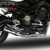 GPR pot echappement compatible avec  Yamaha Mt-09 Tracer 900 2015-2016, M3 Inox , Homologué et légal, système d'échappement complet avec catalyseur et db killer amovible 