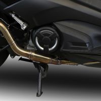 GPR pot echappement compatible avec  Yamaha T-Max 530 2017-2021, GP Evo4 Poppy, Homologué et légal, système d'échappement complet avec catalyseur et db killer amovible 