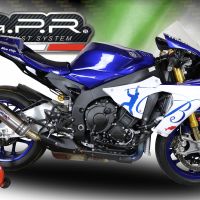 GPR pot echappement compatible avec  Yamaha Yzf R1-R1-M 2015-2016, M3 Inox , Échappement légal, homologué,silencieux avec db killer amovible et tuyau de liaison spécifique 