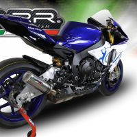 GPR pot echappement compatible avec  Yamaha Yzf R1-R1-M 2015-2016, M3 Inox , Échappement légal, homologué,silencieux avec db killer amovible et tuyau de liaison spécifique 