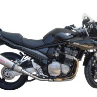 GPR pot echappement compatible avec  Suzuki Gsf 600 Bandit - S 1995-2005, Gpe Ann. titanium, Échappement légal, homologué,silencieux avec db killer amovible et tuyau de liaison spécifique 