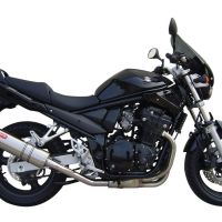 GPR pot echappement compatible avec  Suzuki Gsf 600 Bandit - S 1995-2005, Trioval, Échappement légal, homologué,silencieux avec db killer amovible et tuyau de liaison spécifique 