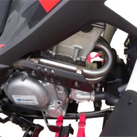 GPR pot echappement compatible avec  Beeline Bestia 3.3 Supermoto -Offroad 2011-2021, Deeptone Atv, Homologué et légal, système d'échappement complet, avec db killer amovible 