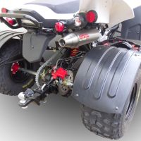 GPR pot echappement compatible avec  Beeline Bestia 3.3 Supermoto -Offroad 2011-2021, Deeptone Atv, Échappement légal, homologué,silencieux avec db killer amovible et tuyau de liaison spécifique 