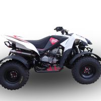 GPR pot echappement compatible avec  Beeline Bestia 3.3 Supermoto -Offroad 2011-2021, Deeptone Atv, Homologué et légal, système d'échappement complet, avec db killer amovible 