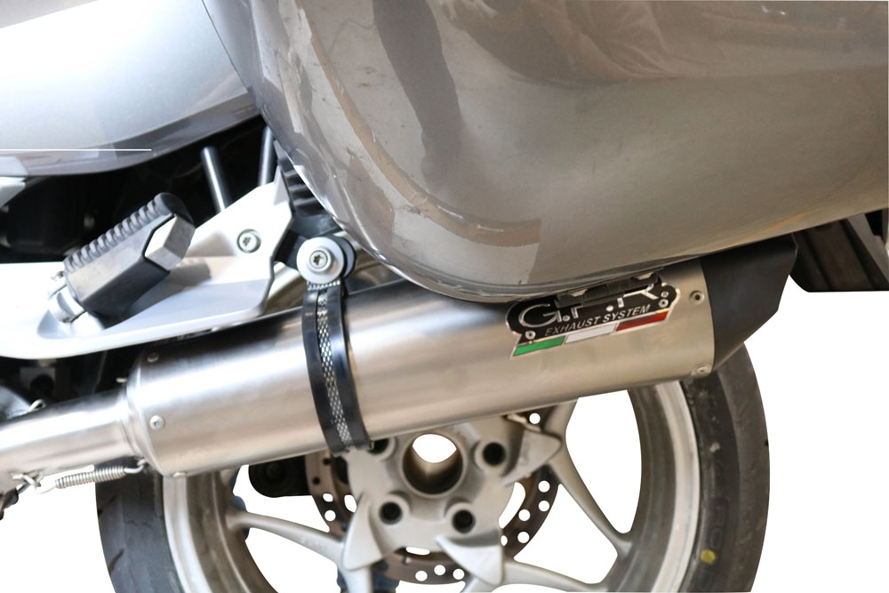 GPR pot echappement compatible avec  Bmw R 1200 R 2006-2010, Gpe Ann. titanium, Échappement légal, homologué,silencieux avec db killer amovible et tuyau de liaison spécifique 