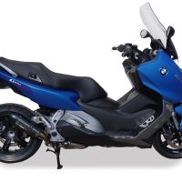 GPR pot echappement compatible avec  Bmw C 600 Sport 2012-2016, Gpe Ann. Poppy, Échappement légal, homologué,silencieux avec db killer amovible et tuyau de liaison spécifique 