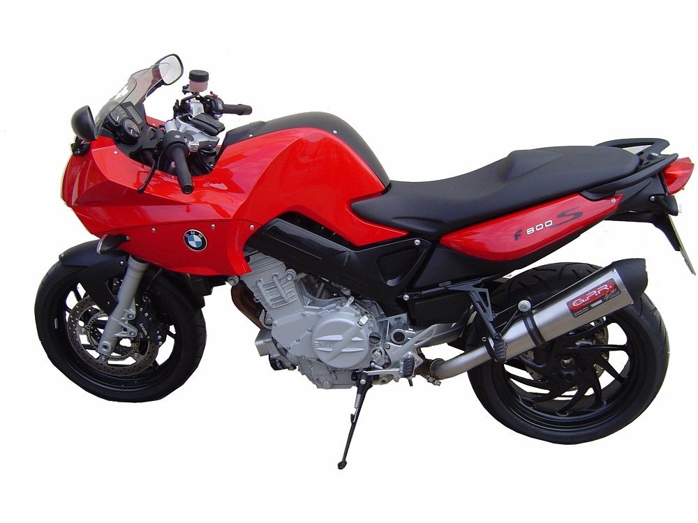 GPR pot echappement compatible avec  Bmw F 800 -S -ST 2006-2011, Gpe Ann. titanium, Échappement légal, homologué,silencieux avec catalyseur, db killer amovible et tuyau de liaison spécifique 