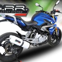 GPR pot echappement compatible avec  Bmw G 310 R 2022-2024, Albus Evo4, Homologué et légal, système d'échappement complet avec catalyseur et db killer amovible 