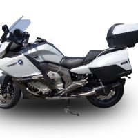 GPR pot echappement compatible avec  Bmw K 1600 Gt 2010-2016, Furore Poppy, Paire de pot d'échappement homologuées, livrées avec db killer amovible et raccords spécifiques 