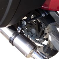 GPR pot echappement compatible avec  Bmw K 1600 Gt 2010-2016, Gpe Ann. Poppy, Paire de pot d'échappement homologuées, livrées avec db killer amovible et raccords spécifiques 