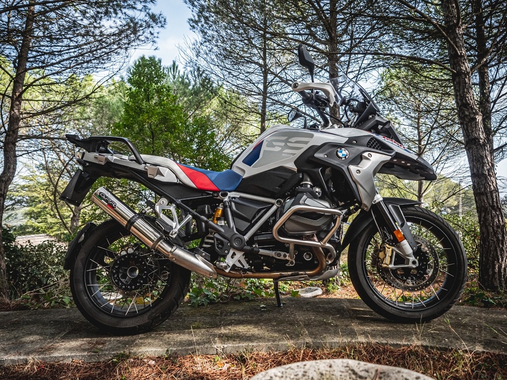 GPR pot echappement compatible avec  Bmw R 1250 Gs -Adventure 2021-2024, M3 Inox , Échappement légal, homologué,silencieux avec db killer amovible et tuyau de liaison spécifique 