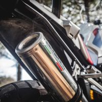 GPR pot echappement compatible avec  Bmw R 1250 Gs -Adventure 2021-2024, M3 Inox , Échappement légal, homologué,silencieux avec db killer amovible et tuyau de liaison spécifique 