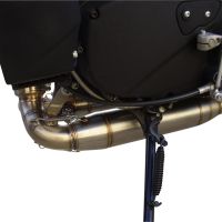 GPR pot echappement compatible avec  Buell Xb 12 2003-2007, Deeptone Inox, Paire de pot d'échappement homologuées, livrées avec db killer amovible et raccords spécifiques 