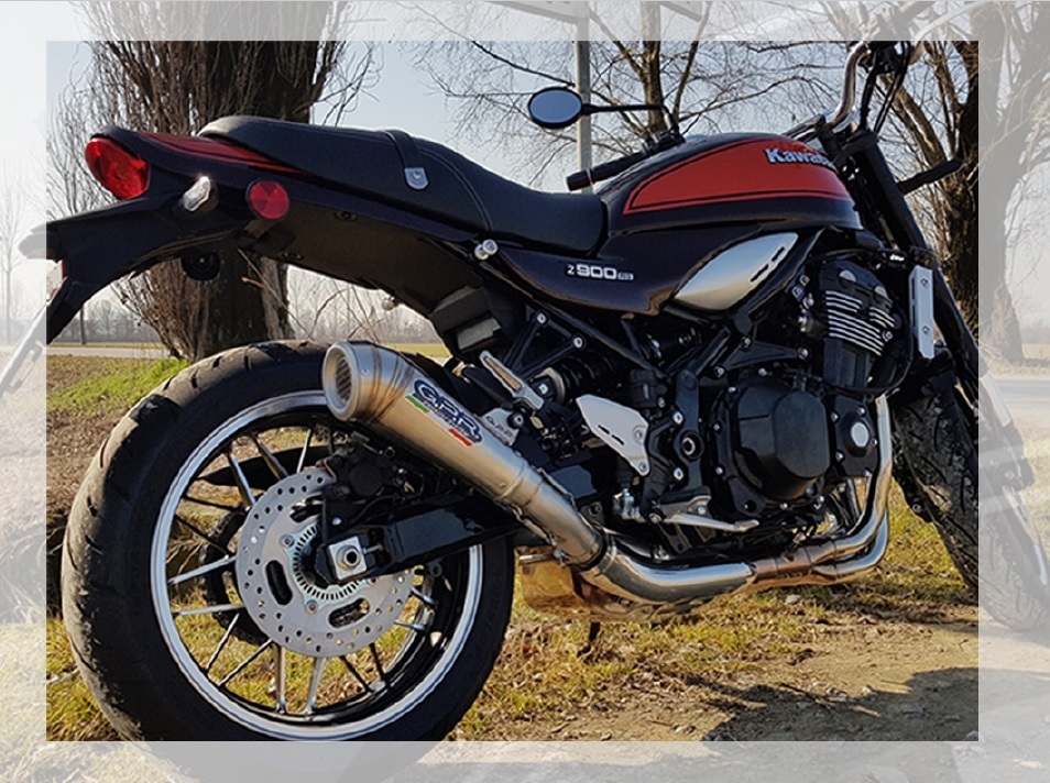 GPR pot echappement compatible avec  Honda CB 900 Bold D'Or 1979-1985, Deeptone Black Cafè Racer, Paire de silencieux d'échappement homologués, avec db killers amovibles, livrés sans tubes de liaison 