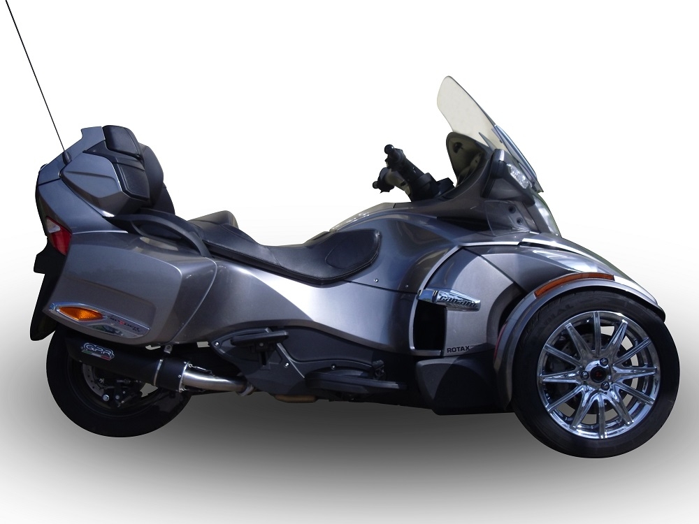 GPR pot echappement compatible avec  Can Am Spyder 1000 Rs -RSs  2013-2016, Furore Poppy, Échappement légal, homologué,silencieux avec db killer amovible et tuyau de liaison spécifique 