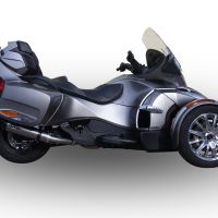 GPR pot echappement compatible avec  Can Am Spyder 1000 St -Sts 2013-2016, Gpe Ann. titanium, Échappement légal, homologué,silencieux avec catalyseur, db killer amovible et tuyau de liaison spécifique 