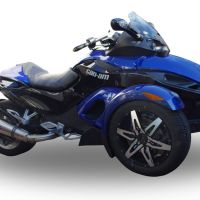 GPR pot echappement compatible avec  Can Am Spyder 1000 Gs 2007-2009, Gpe Ann. titanium, Échappement légal, homologué,silencieux avec db killer amovible et tuyau de liaison spécifique 