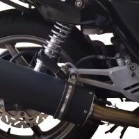 GPR pot echappement compatible avec  Honda Cb 500 - S 1993-2005, Furore Poppy, Échappement légal, homologué,silencieux avec db killer amovible et tuyau de liaison spécifique 