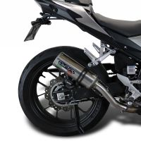 GPR pot echappement compatible avec  Honda Cb 500 X 2019-2024, M3 Inox , Échappement légal, homologué,silencieux avec db killer amovible et tuyau de liaison spécifique 