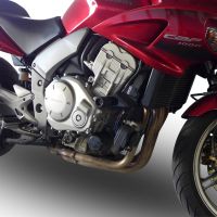 GPR pot echappement compatible avec  Honda Cbf 1000 - ST  2006-2009, Furore Nero, Paire de pot d'échappement homologuées, livrées avec db killer amovible et raccords spécifiques 