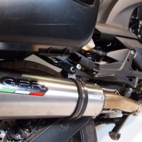 GPR pot echappement compatible avec  Honda Cbf 1000 - ST  2010-2016, Satinox , Échappement légal, homologué,silencieux avec db killer amovible et tuyau de liaison spécifique 