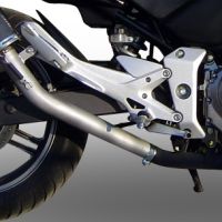 GPR pot echappement compatible avec  Honda Cbf 500 2004-2007, Furore Poppy, Échappement légal, homologué,silencieux avec db killer amovible et tuyau de liaison spécifique 