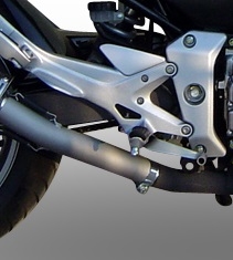 GPR pot echappement compatible avec  Honda Cbf 600 S I.E. 2007-2012, Trioval, Échappement légal, homologué,silencieux avec db killer amovible et tuyau de liaison spécifique 