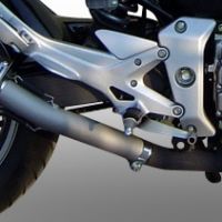 GPR pot echappement compatible avec  Honda Cbf 600 S I.E. 2007-2012, Trioval, Échappement légal, homologué,silencieux avec db killer amovible et tuyau de liaison spécifique 