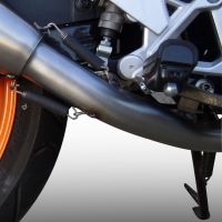 GPR pot echappement compatible avec  Honda Cbr 125 R 2011-2016, Furore Nero, Pot echappement racing, ligne complet, fourni avec collecteur spécifique, article sans homologation 