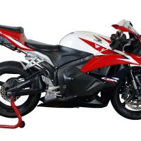 GPR pot echappement compatible avec  Honda Cbr 600 Rr  2005-2006, Tiburon Poppy, Échappement légal, homologué,silencieux avec db killer amovible et tuyau de liaison spécifique 