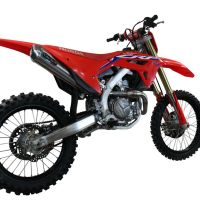 GPR pot echappement compatible avec  Honda Crf 450 R-RX 2021-2024, Pentacross FULL Titanium, Pot d'échappement complet racing, compris de collecteur et db killer amovible, sans homologation 