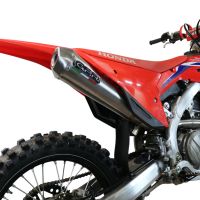 GPR pot echappement compatible avec  Honda Crf 450 R-RX 2021-2024, Pentacross FULL Titanium, Pot d'échappement complet racing, compris de collecteur et db killer amovible, sans homologation 