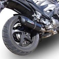 GPR pot echappement compatible avec  Honda Vfr 800 X Crossrunner 800  2011-2014, Furore Nero, Échappement légal, homologué,silencieux avec db killer amovible et tuyau de liaison spécifique 