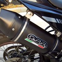 GPR pot echappement compatible avec  Derbi Senda 125 R-SM -SENDA Baja  2004-2012, Furore Nero, Échappement légal, homologué,silencieux avec db killer amovible et tuyau de liaison spécifique 